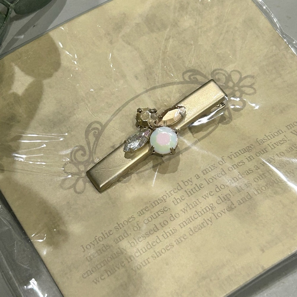 Joyfolie Girls Beautiful Gold Hair Clip‎ With Embellishments
